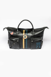 Sac de voyage en cuir Steve McQueen Nolan 7 48h noir
